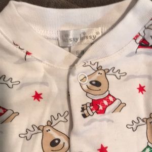 Kissy Kissy Footed Christmas Pajamas